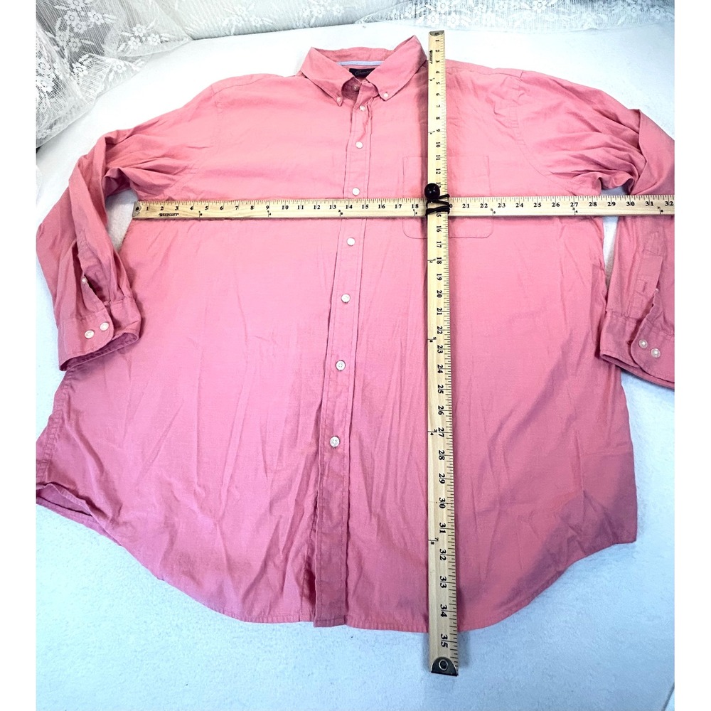 Roundtree & Yorke Button Down Mens 3XT Pink Preppy